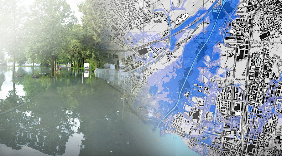 Gefährdungskarte Hochwasser Schweiz: das neue Produkt von geo7